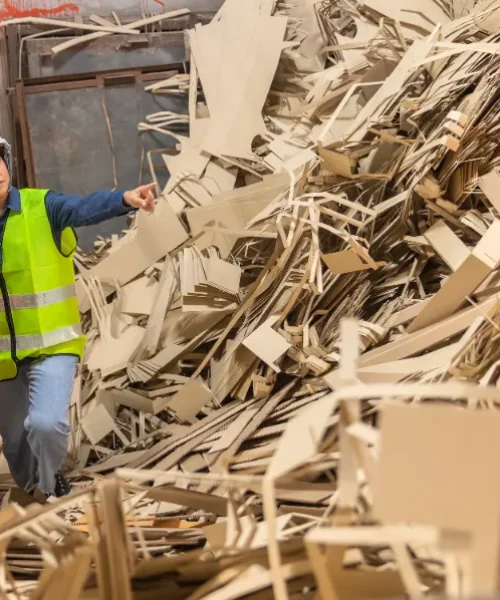 A paper office company thinking of getting rid of the cardboard boxes.